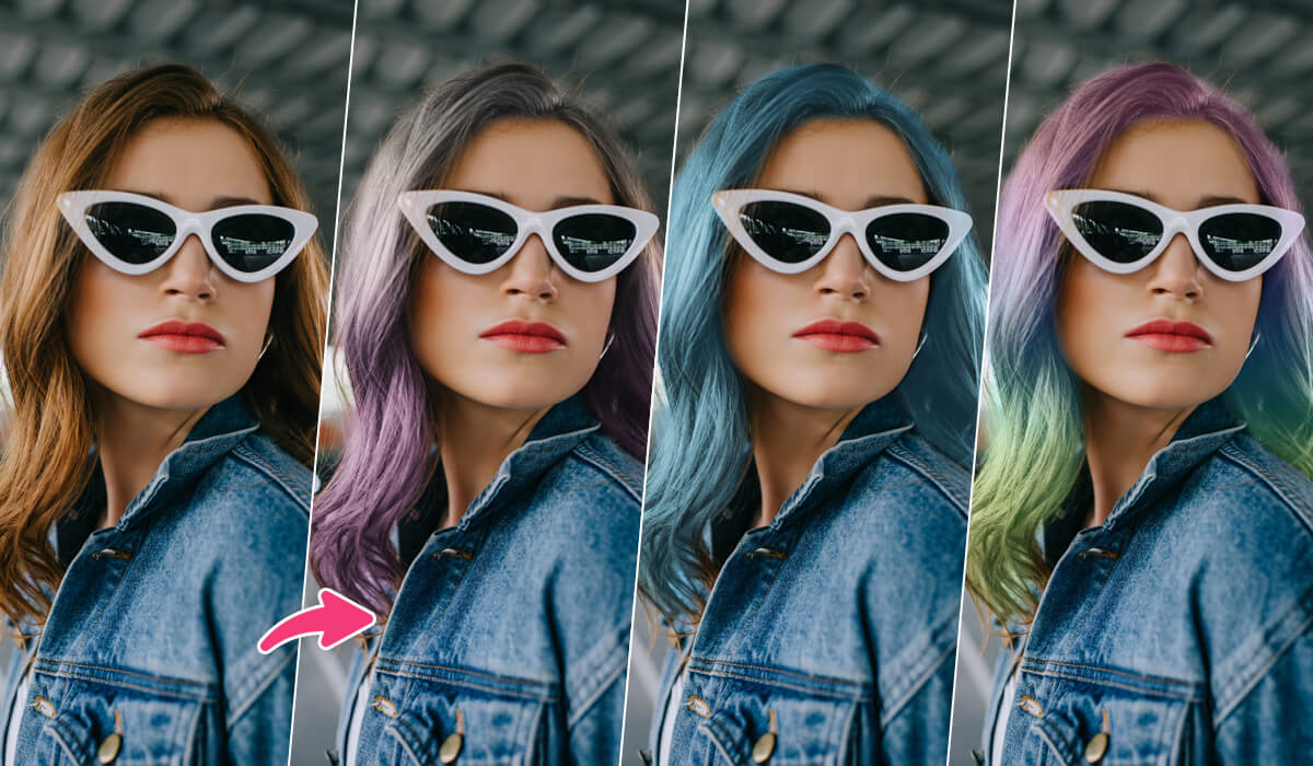 App de prueba el color de cabello antes de teñirte