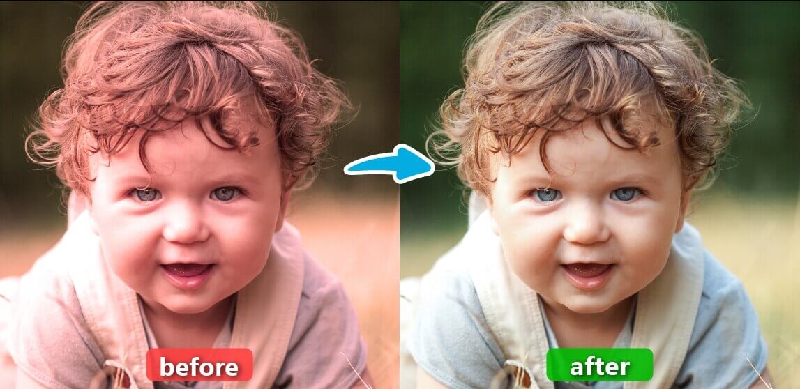 One-Tap Remove Color Cast From Photo