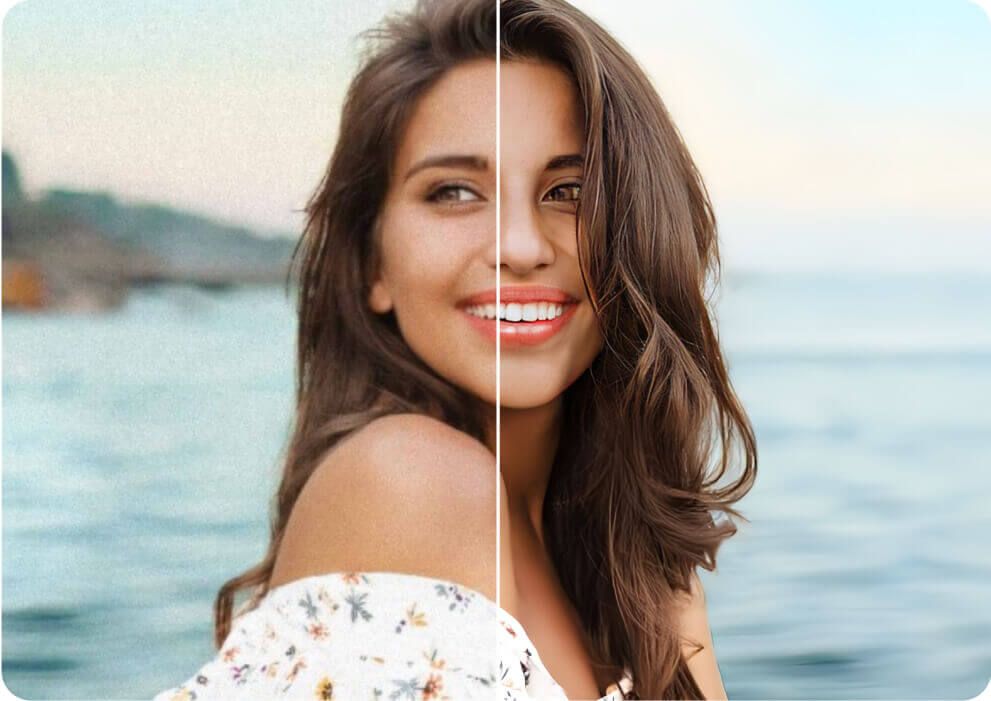 Melhorador de fotos com IA