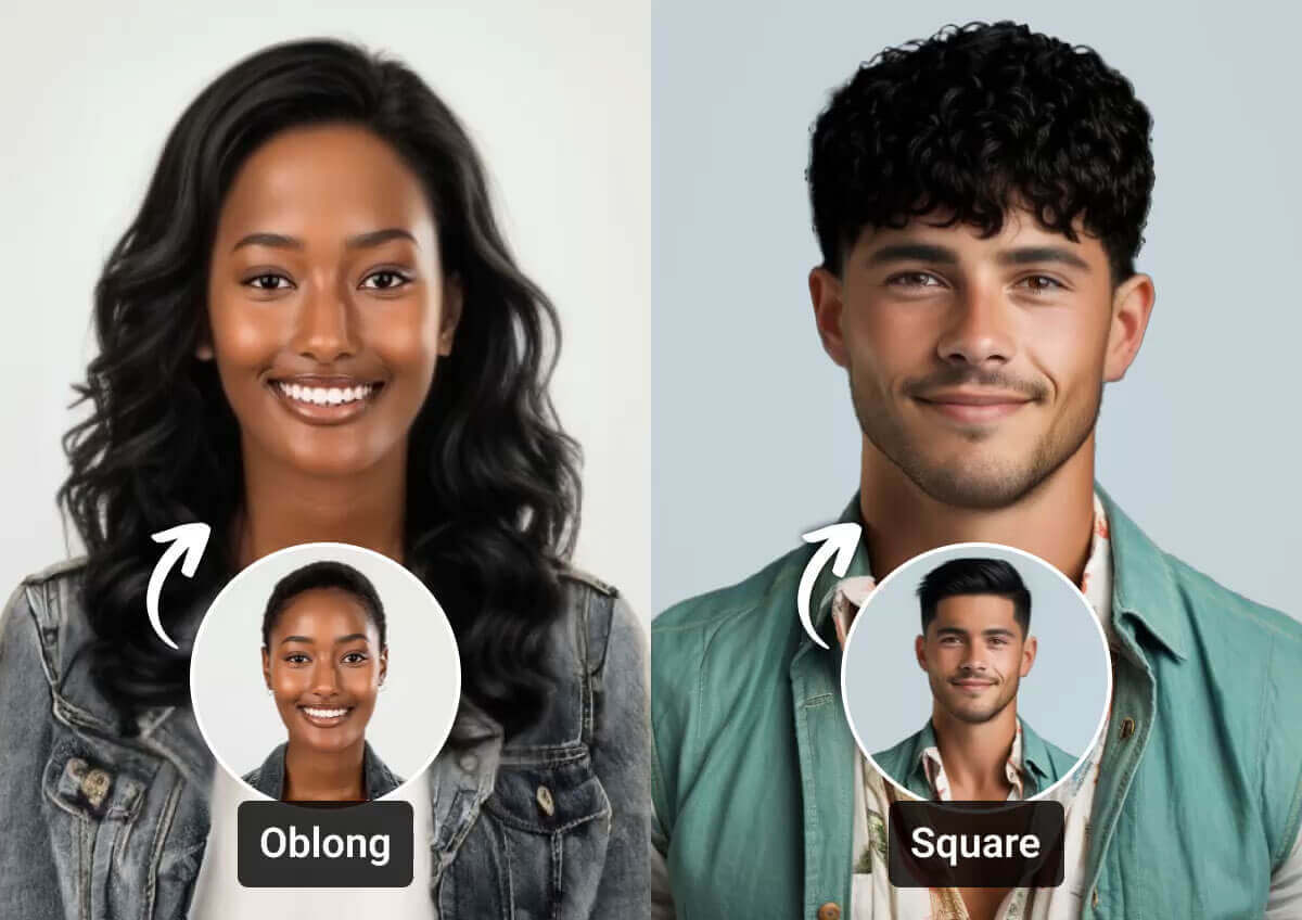 Coupes Idéales pour Visages Oblongs et Carrés