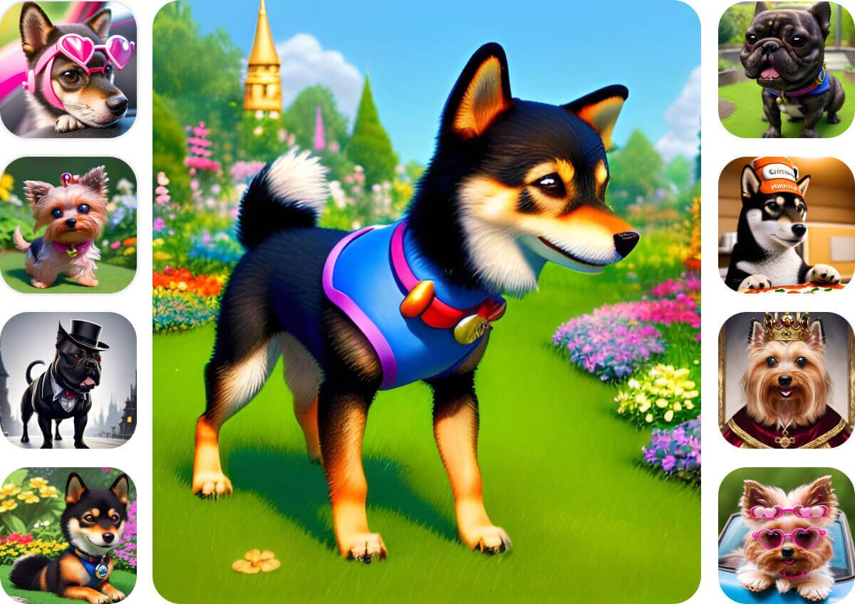 Unleash Your Dog's Inner Cartoon Celebrity with Photo Cartoonization