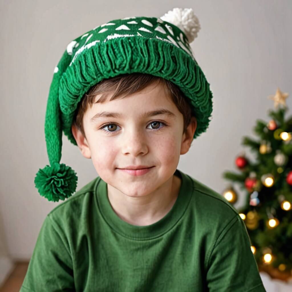Green Christmas Hat