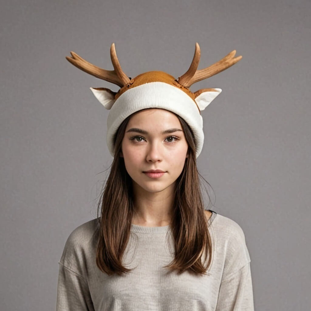 Baby Deer Antlers Hat