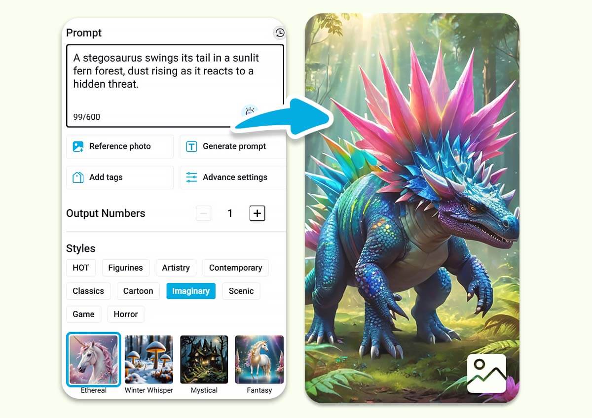 Create Dinosaur from Your Imagination