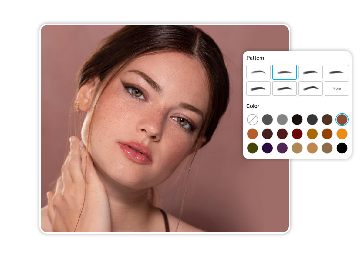 Augenbrauen-Filter: Virtuell Form & Farbe testen
