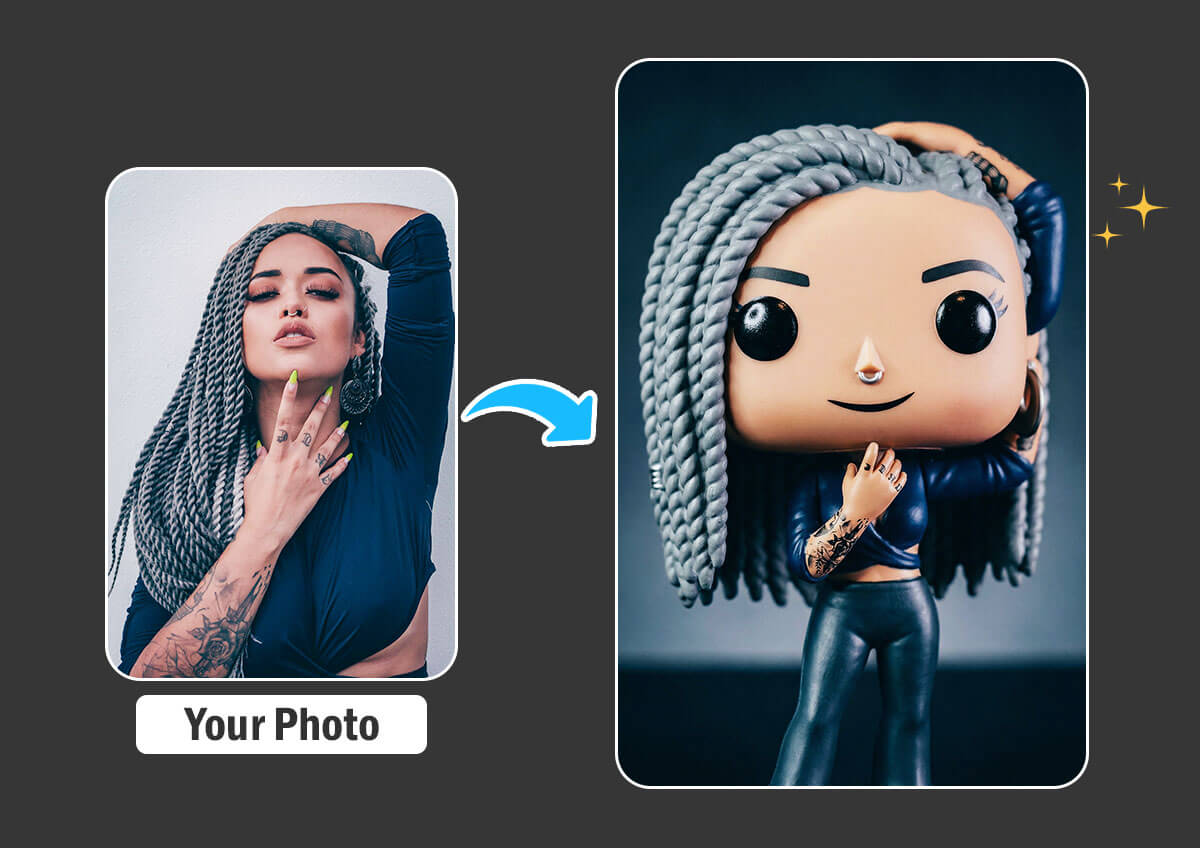 Funko Pop Yourself mit Bild-zu-Bild-KI