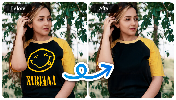 Remove Text From a T-Shirt