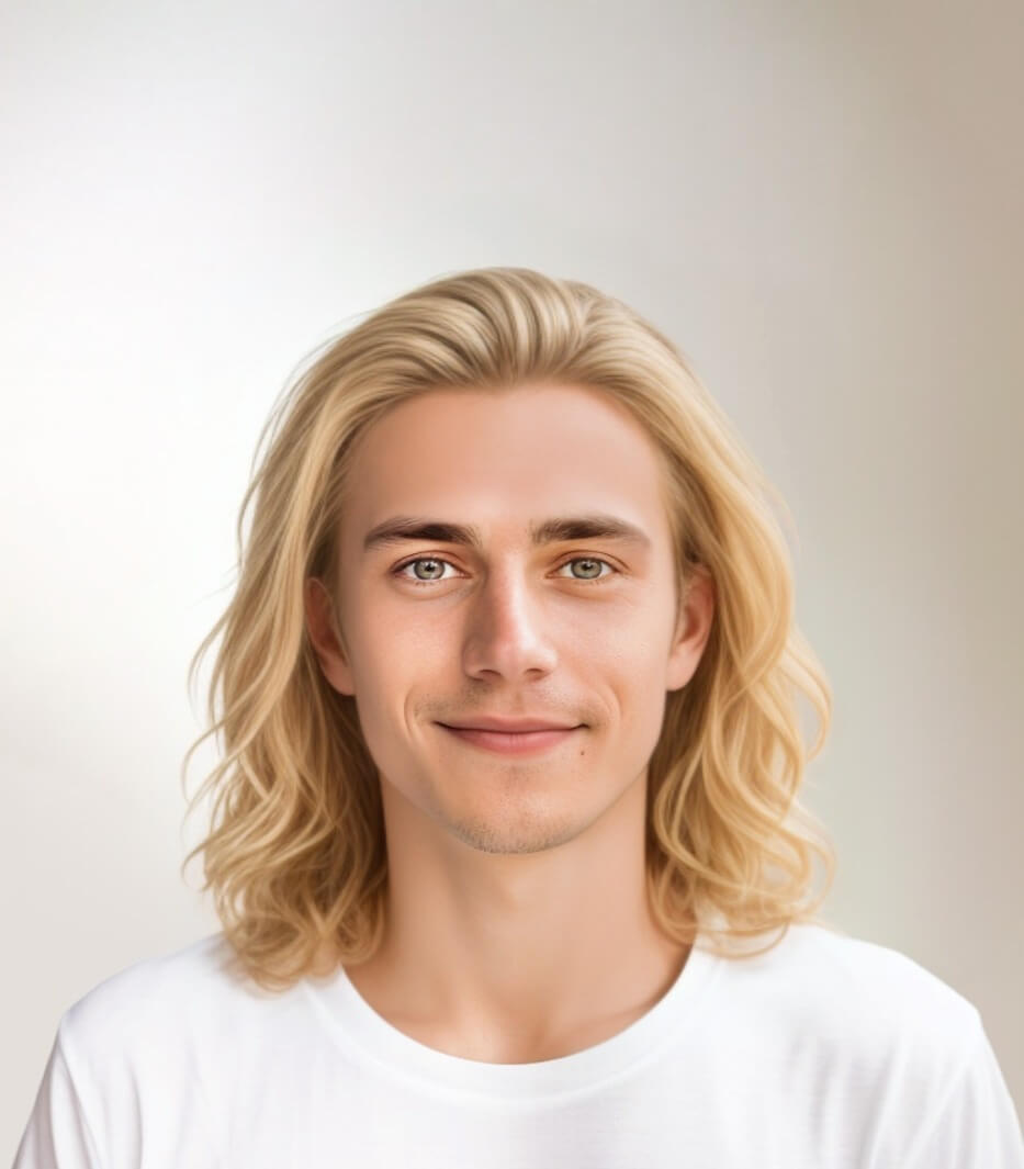 Longo ondulado loiro