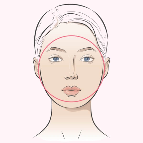 Round face shape example – full cheeks with soft, curved jawline | YouCam Face Shape Guide