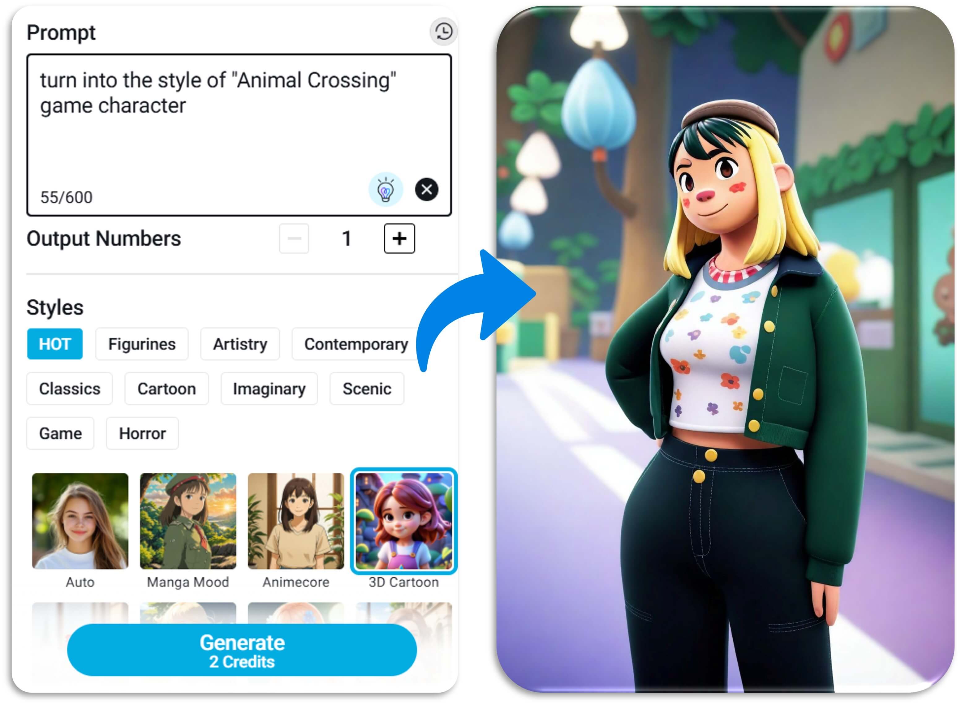 Transform Your Photo with the AI Animal Crossing Filter