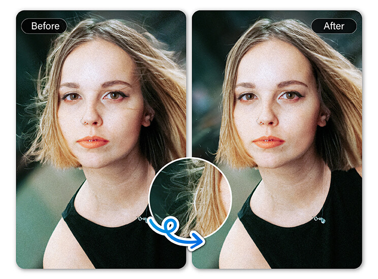Fix Flyaways in Selfies