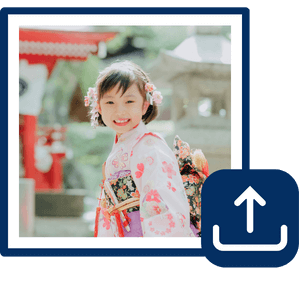 写真をアップロード
