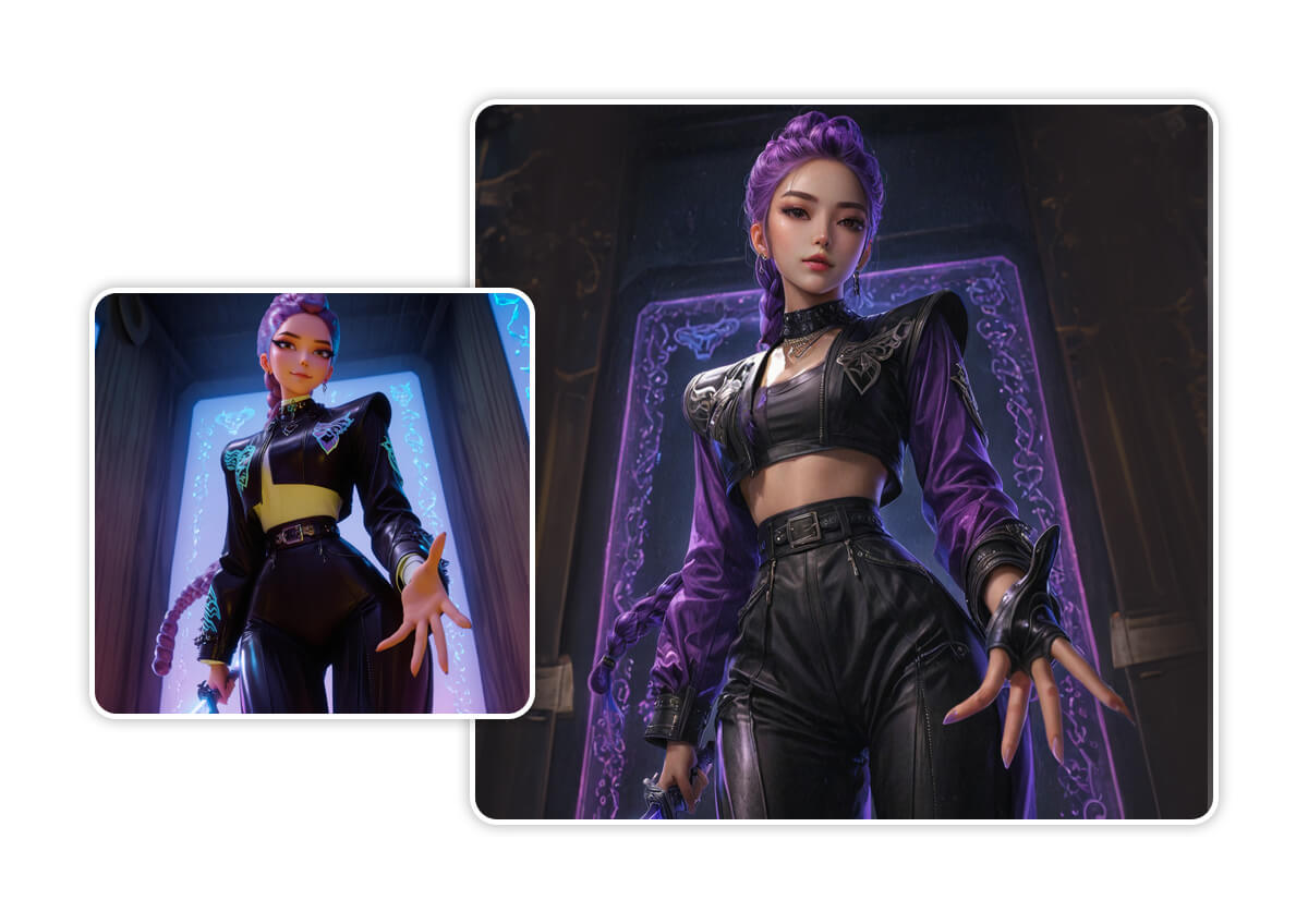 Haz un personaje original de KPop Demon Hunters a partir de una imagen