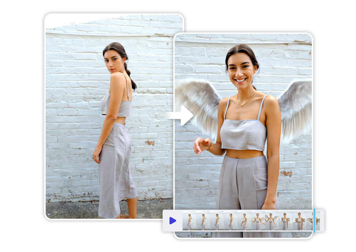 Spread Your Angel Wings with Image to Video
