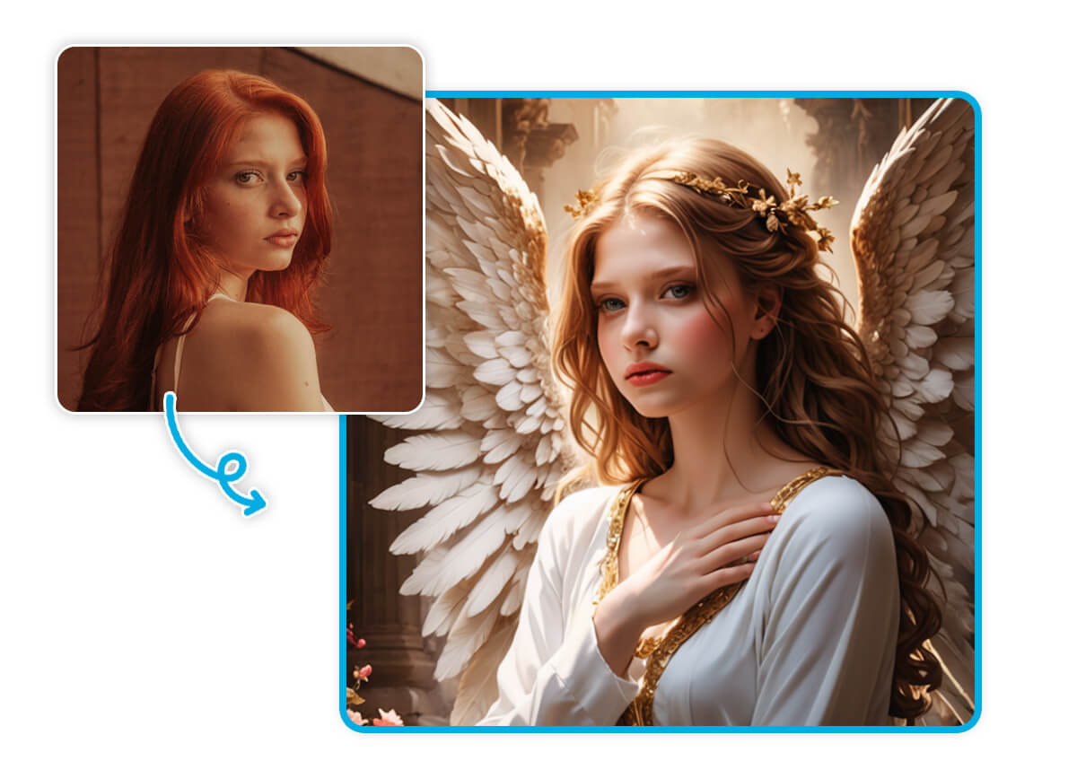 Angelic Transformation with AI Avatar