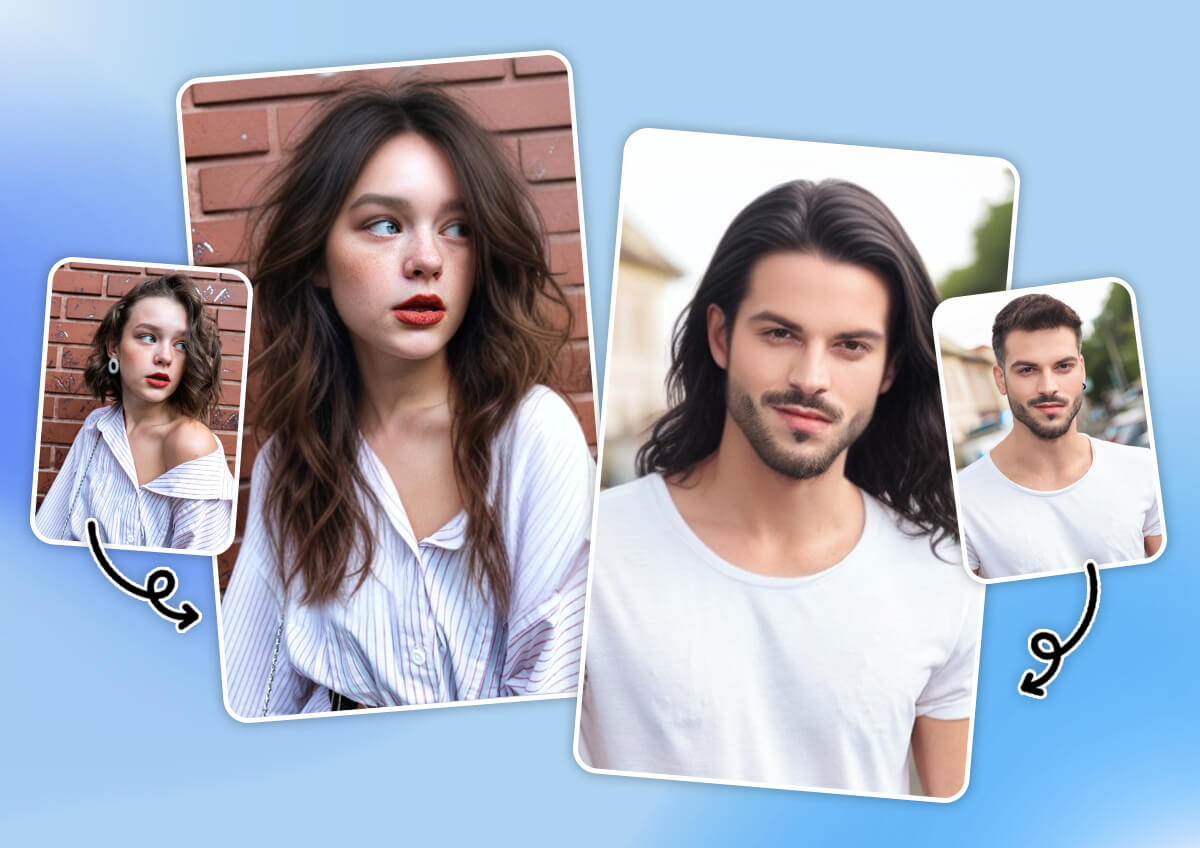 Try Long Hair Filter for Men and Women