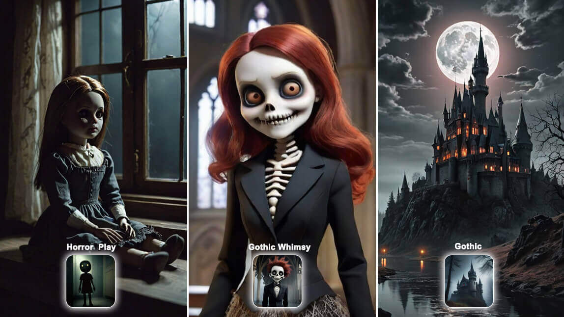 Goth AI Styles in Any Scenario