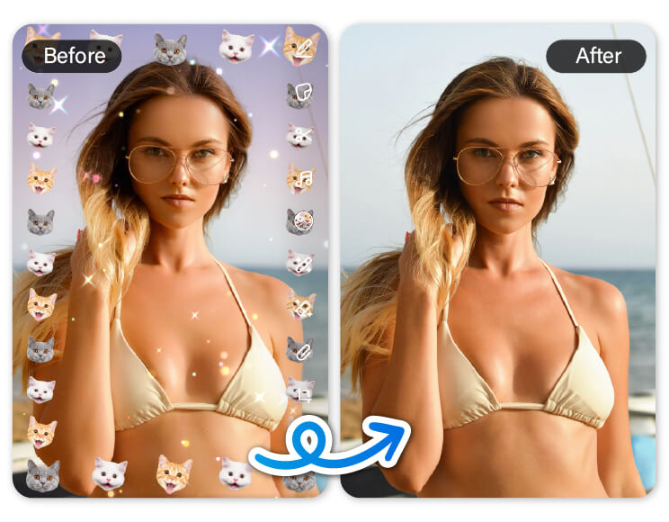 Quita filtros de Snapchat en tus fotos con un clic