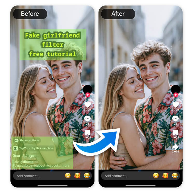 Remove Text From a TikTok Screenshot