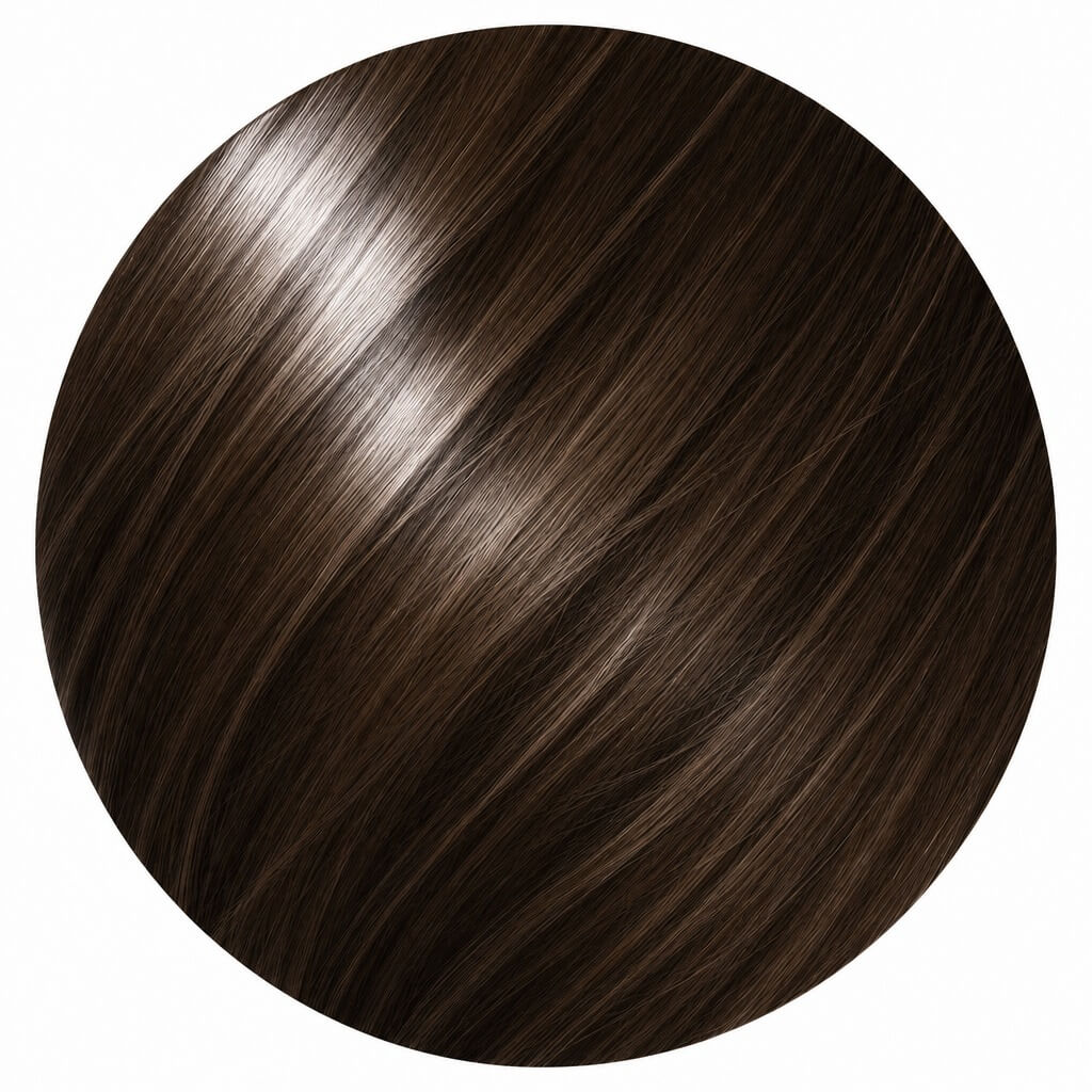A deep brown shade with a sleek, healthy-looking shine.