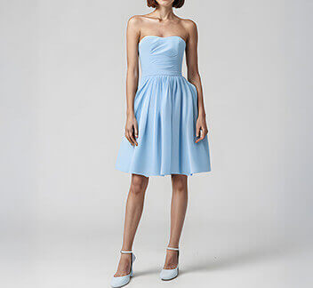 Robe Bustier Bleue