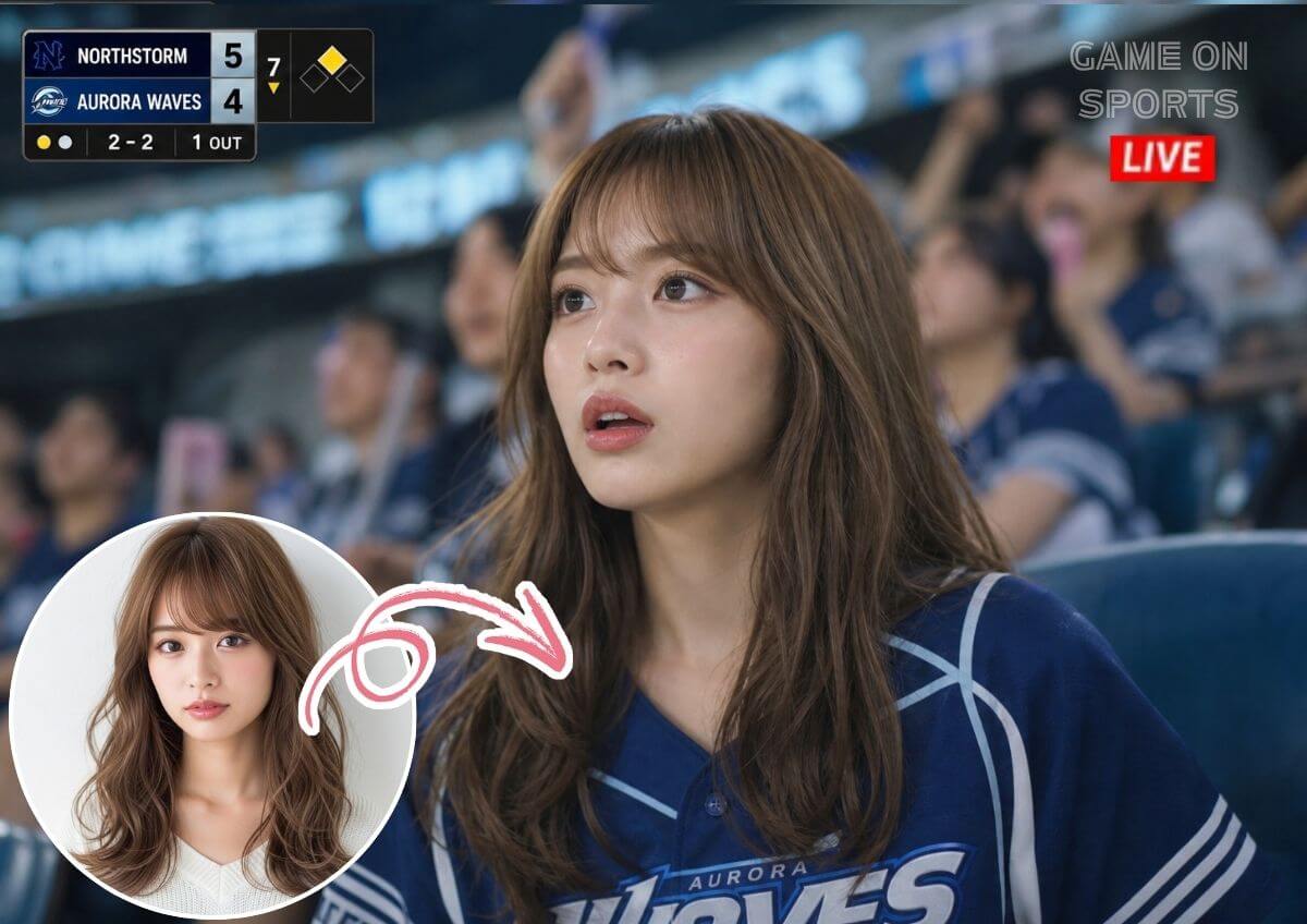 野球観戦モニターに映ってる美女はだれ！？