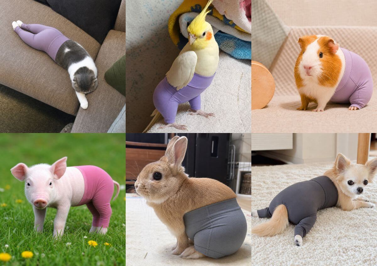 Pantalones de yoga con IA para cualquier mascota