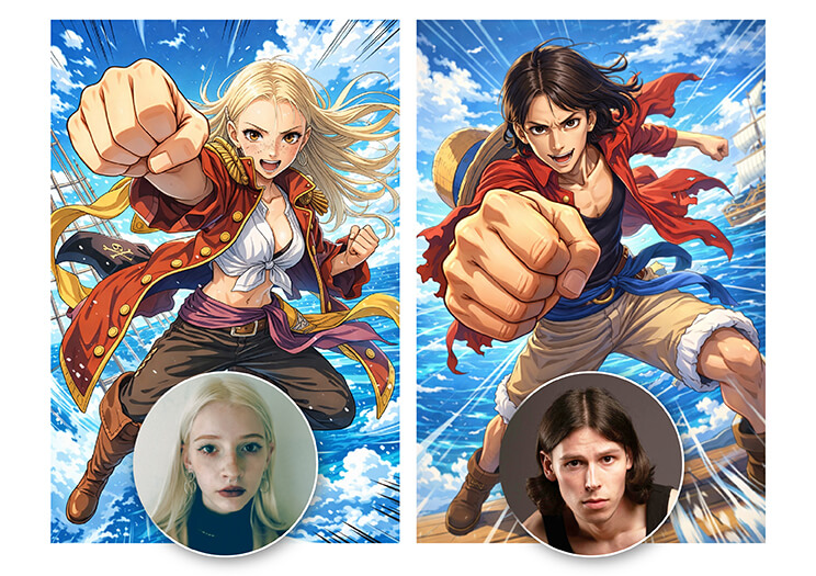 Transforme-se em um Personagem de One Piece