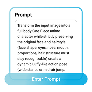 Digite um texto ou use um prompt
