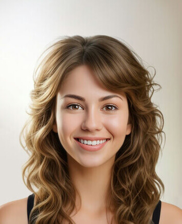 Loose waves hairstyle preview generated by YouCam's AI Hairstyle Generator — soft, undone texture and movement without an overstyled finish, best on medium-to-long hair.