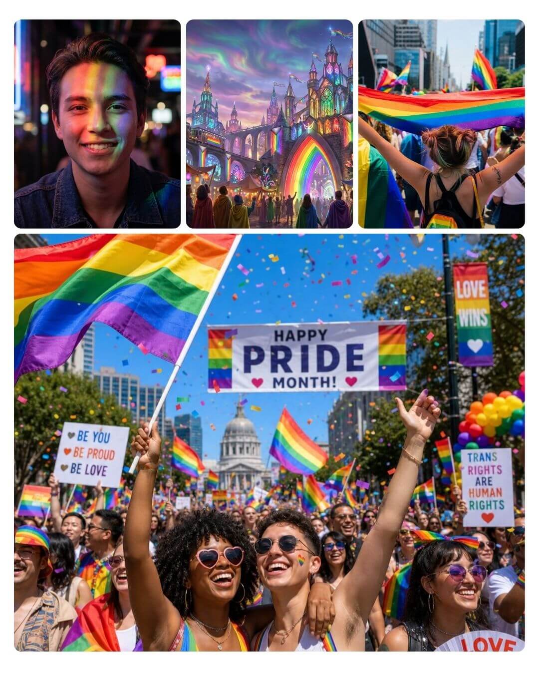 ¿Qué son las fotos de banderas del Mes del Orgullo?