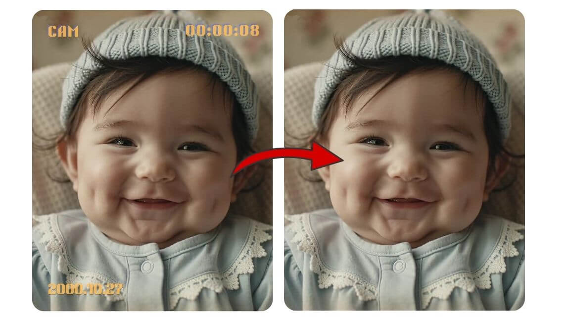 Remove Timestamps from Old Videos