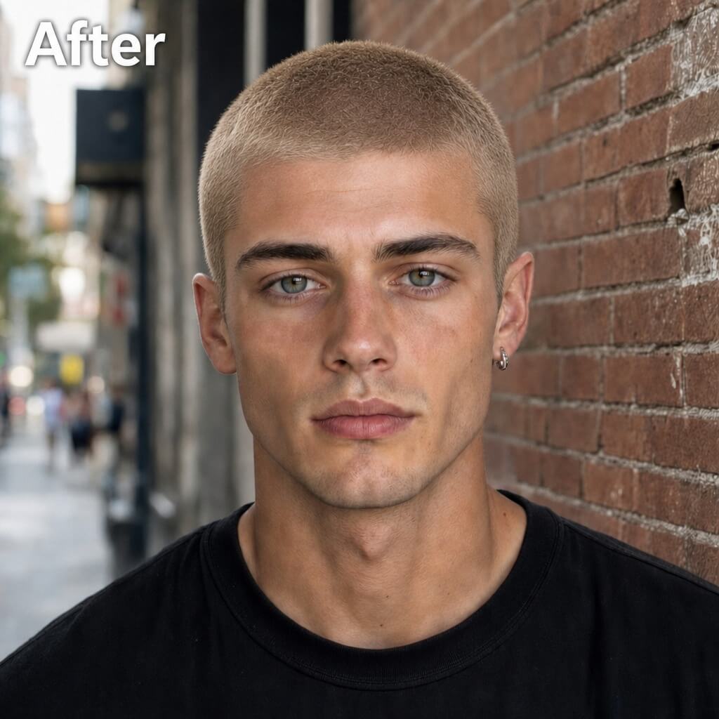 Long Hair or Buzz Cut? Try Both Looks!