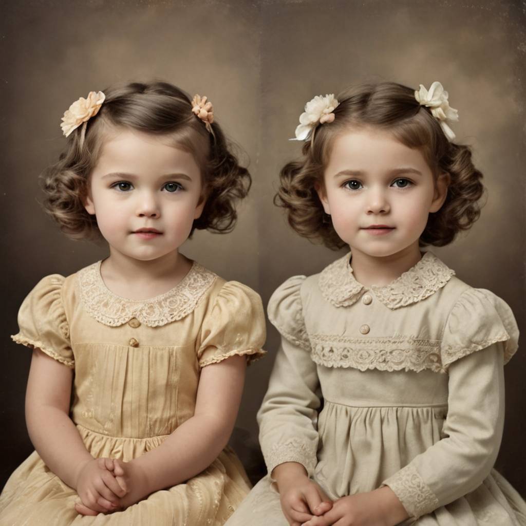 Restore and colorize childhood photos by adding gentle skin tones, clothing colors, and background details with our photo repair tools.