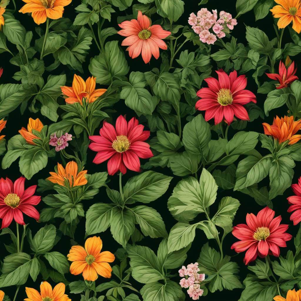 Add vibrant yet historically appropriate colors to a botanical photo, emphasizing leaves and flowers with expert old photo restoration.