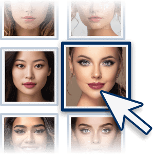 Carica Una o Più Foto con il Makeup che Desideri Provare